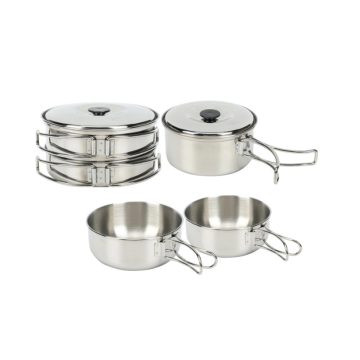 Stainless Steel Camping Kitchenware for Couples